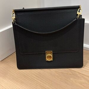 Polene structured bag NUMÉRO SEPT MINI with chain shoulder strap